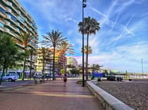 Stroll along Fuengirola's vibrant beach promenade
