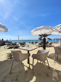 Dine with a sea view at Tabou Beach