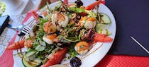 Enjoy a hearty salad at Cucina Vera