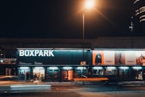 Browse the stalls at Boxpark