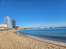 Get your tan on at Barceloneta Beach