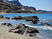 Experience the tranquil beauty of Little Triopetra Beach