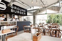 Munch on a delicious burger at Ground Burger