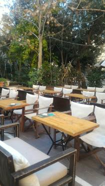 Enjoy a coffee alfresco at HBBH Cafe