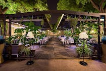 Enjoy a sangria at Premier Garden Cocktail Bar