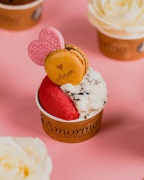 Enjoy artisan ice cream at Amorino