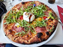 Enjoy authentic pizza at La Tarantella