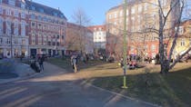 Spend some time at the jungle gym at Folkets Park