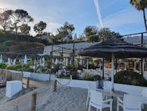 Eat on the beach at Paradise Cove Beach Café