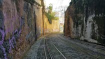 Go up the hill in the historic Lavra funicular 