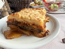 Enjoy the fantastic rustic dishes at Platanos Tavern