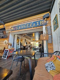 Try the fantastic dishes at L'Orangeraie