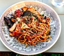 Sample the amazing pasta at La Buona Cucina