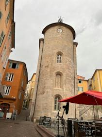 Take in the panoramic views from Tour des Templiers