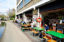 Grab a coffee in the sun at Towpath Cafe