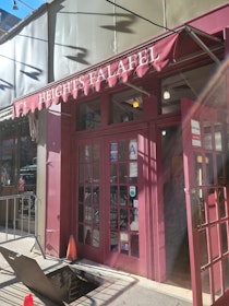 Grab a cheap and delicious bite at Heights Falafel