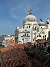 A moment of reflection at Santa Maria della Salute