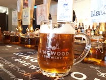 Sample craft beers at Ringwood Brewery