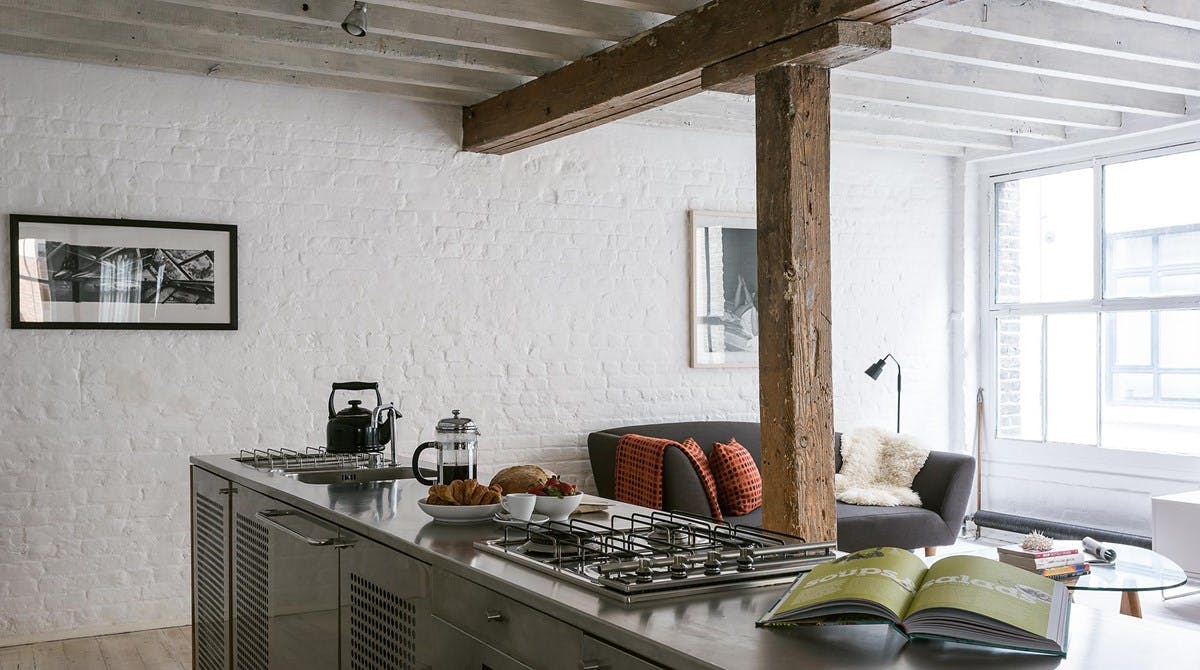 Kitchen inside Swing apartment