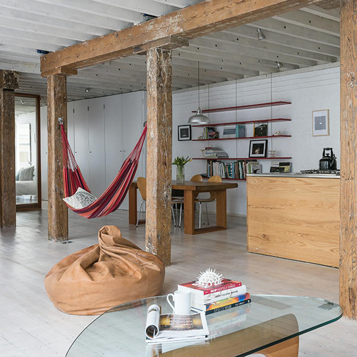 Living room inside Swing apartment