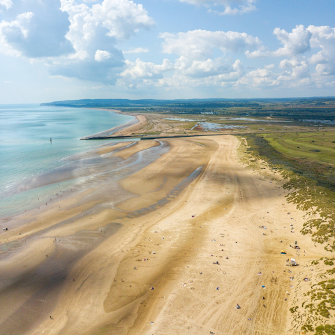 Stroll straight from your door to Camber Sands