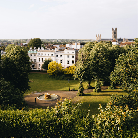 Take a fifteen minute drive to the historic city of Canterbury