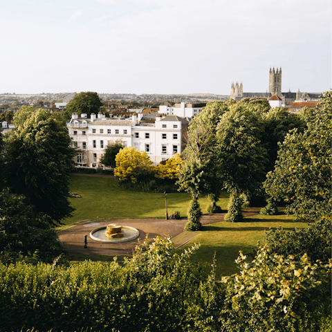 Take a fifteen minute drive to the historic city of Canterbury