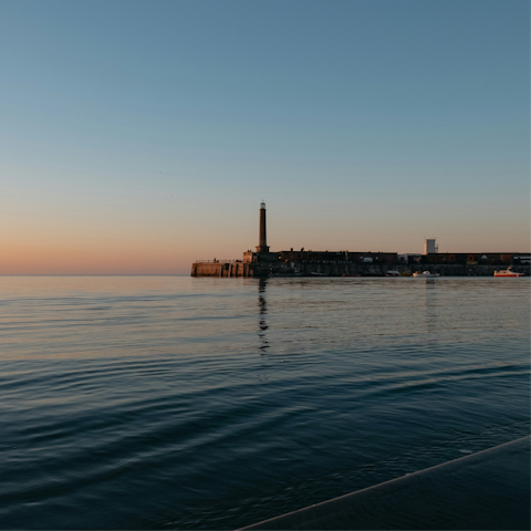 Head forty minutes north to the coast and the popular town of Margate