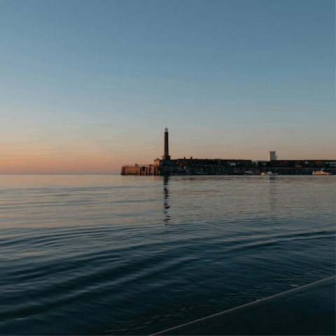 Head forty minutes north to the coast and the popular town of Margate