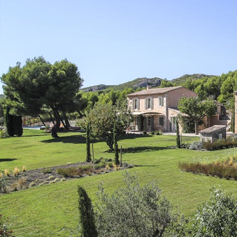 Take in the enchanting garden views