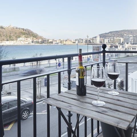 Sip a glass of Petite Sirah overlooking the waves