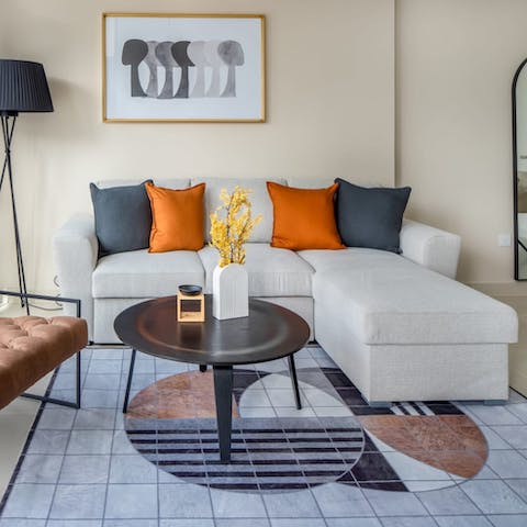 Put your feet up after a busy day spent exploring the city