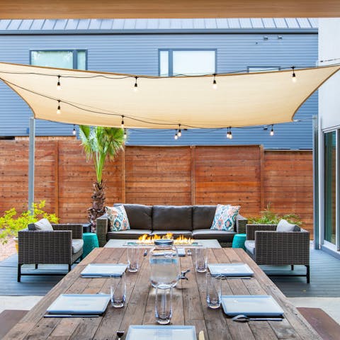 Look forward to leisurely evenings around the fire pit