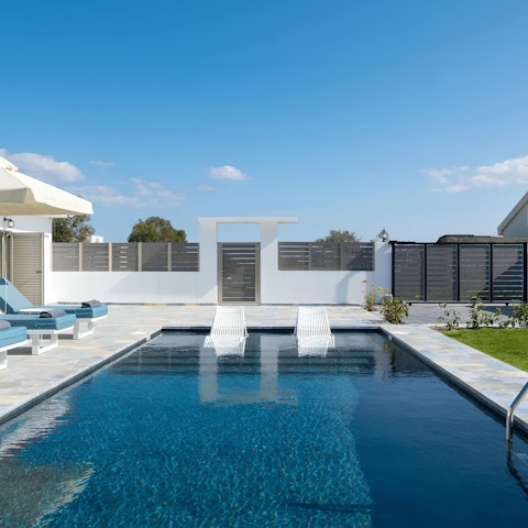 Cool off with a dip in the private pool