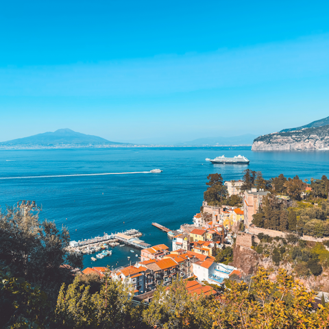 Spend a day sightseeing in Sorrento – a short drive away