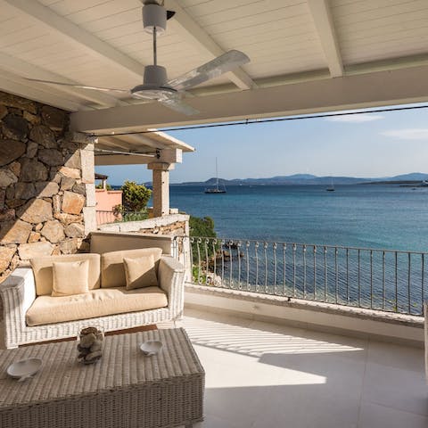 Enjoy stunning sea views from the terrace
