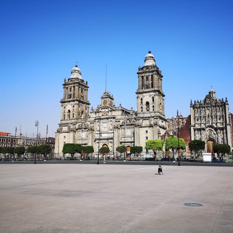 Go out and explore Mexico City's historic sights