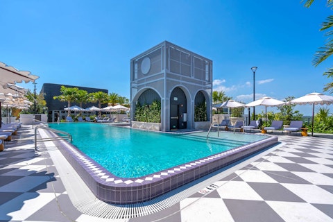 Spend a magical afternoon by the communal pool