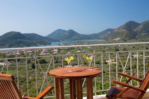 Sit out on the balcony and look out over the stunning landscape