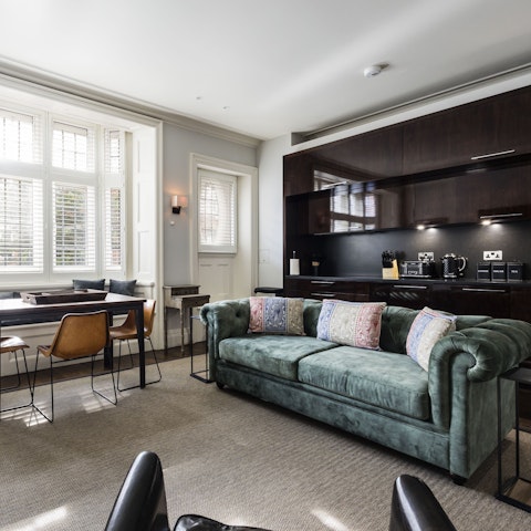 Enjoy having the space to cook, dine, and unwind