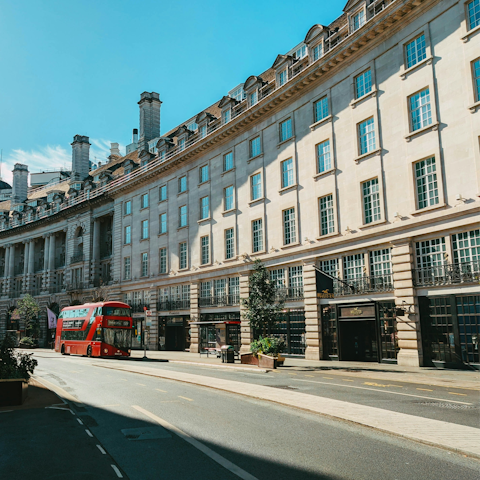 Shop in style on nearby Regent Street