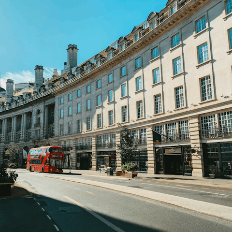 Shop in style on nearby Regent Street