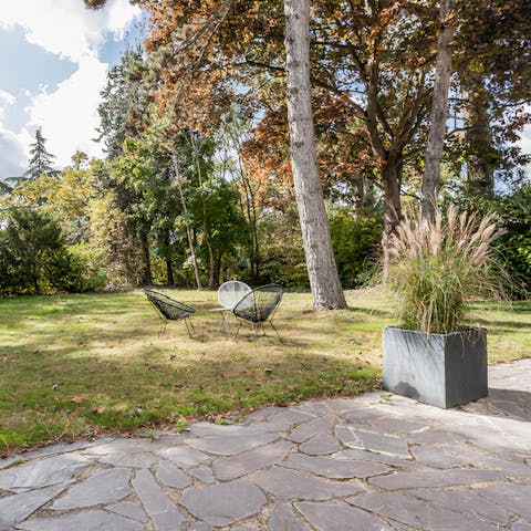 Pour a glass of the regions finest wine to savour in the shade of the tree