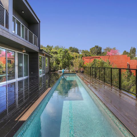 Spend unhurried afternoons dipping in and out of the private pool