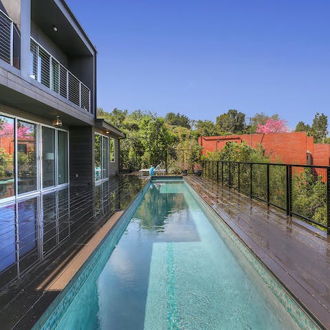 Spend unhurried afternoons dipping in and out of the private pool