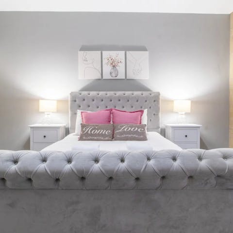 Get a good night's sleep in the three comfortable bedrooms