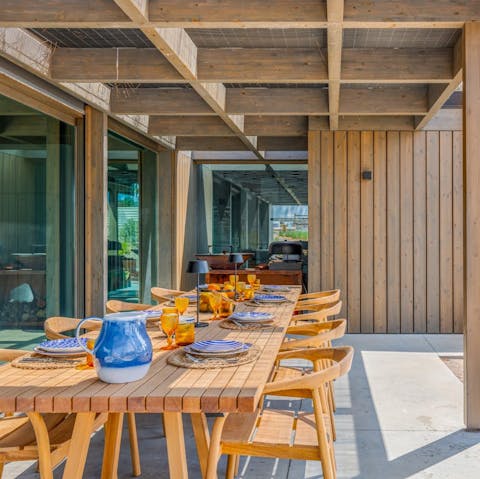 Light the barbecue and gather for slow meals on the terrace