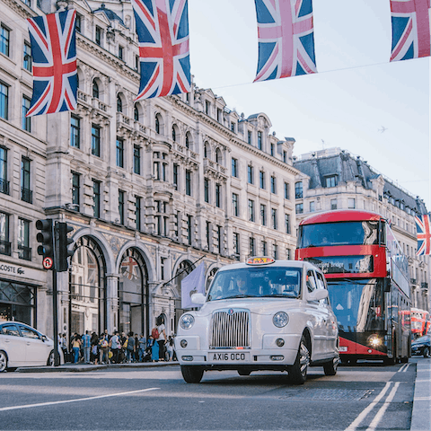 Hop on the train at Shepherd's Bush station and be shopping on Oxford Street in fifteen minutes