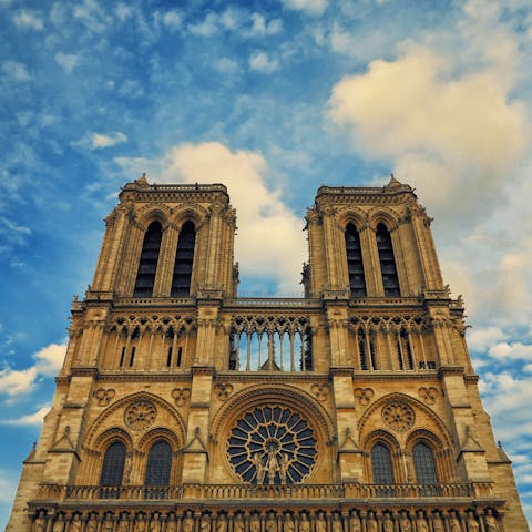 Take a scenic stroll to see Notre-Dame in all its glory