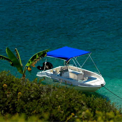 Explore the nearby beaches or set sail on a boat trip